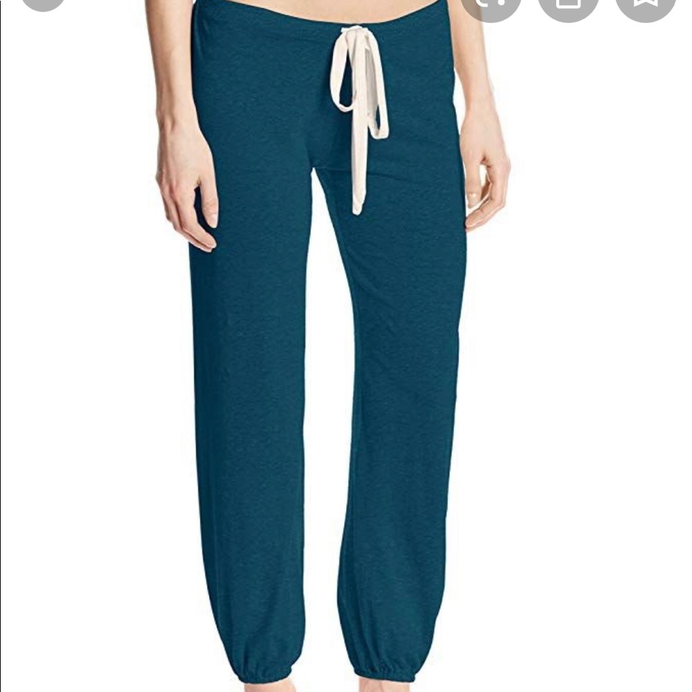 NWT eberjey heather slouchy cropped pants petrol